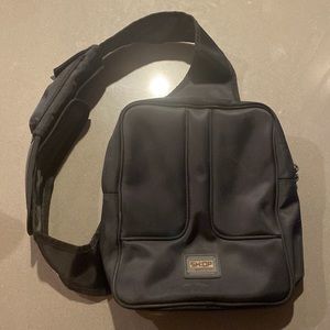 Shop Custard Black Cross Body Backpack